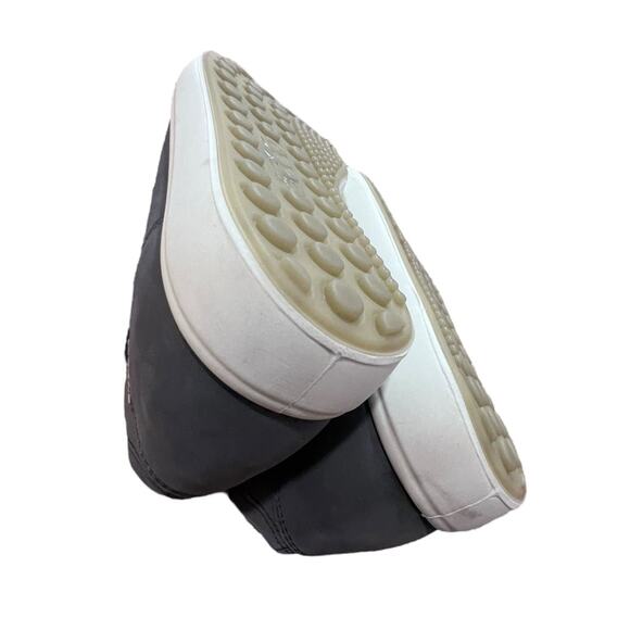 ECCO Women's Soft Nubuck Low Zip Sneaker Booties US Sz 8.5 Gray NWOB - Picture 11 of 13